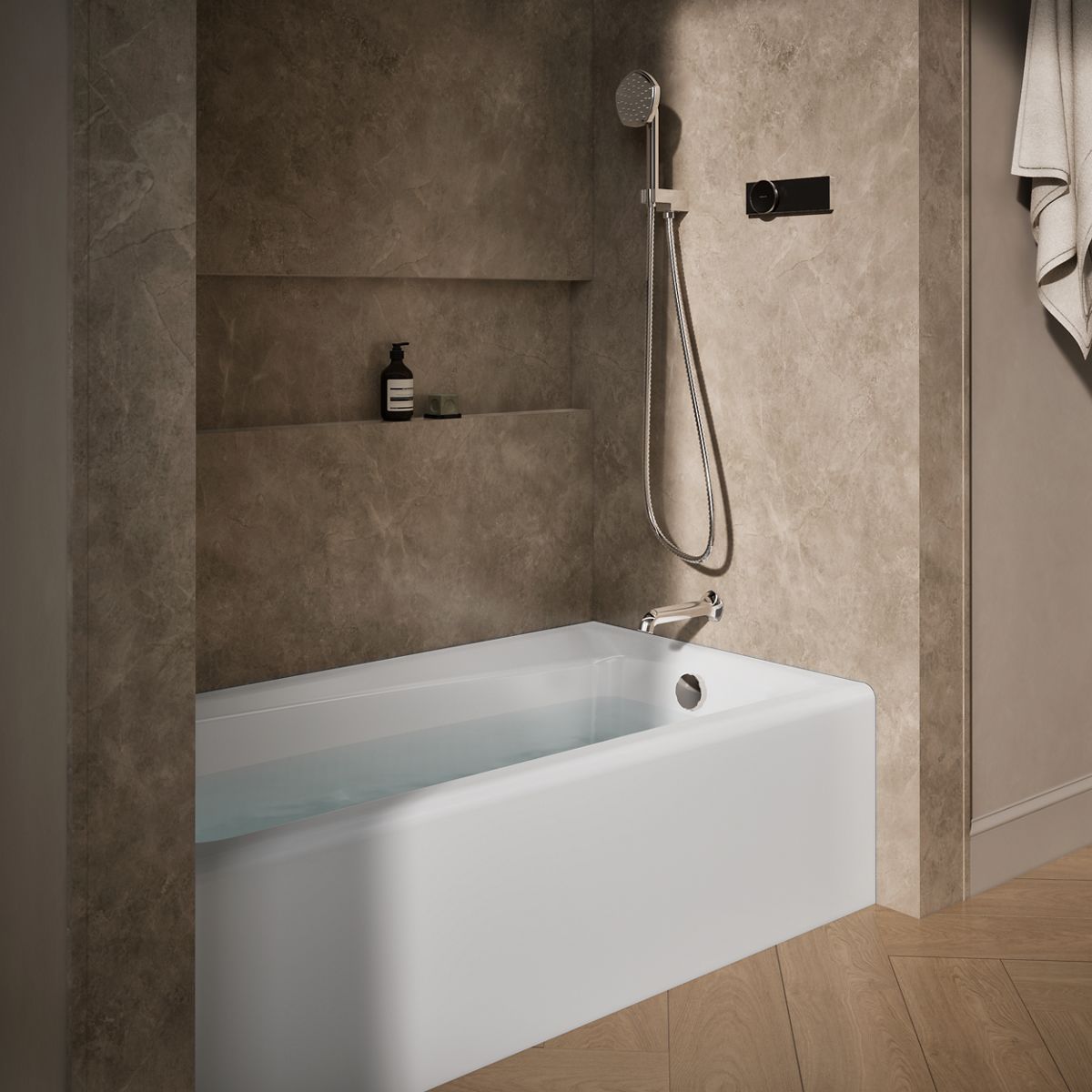 Products in use in close room view