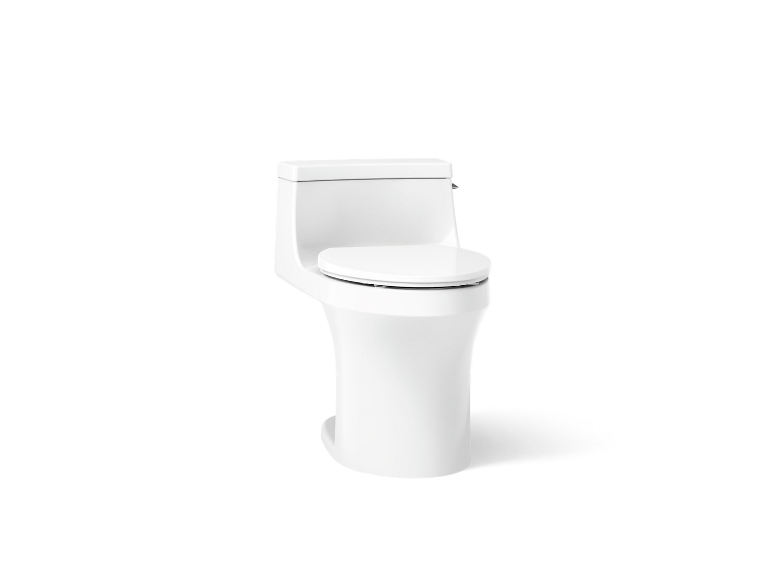 San Souci One-piece compact elongated toilet with concealed trapway, 1.28 gpf