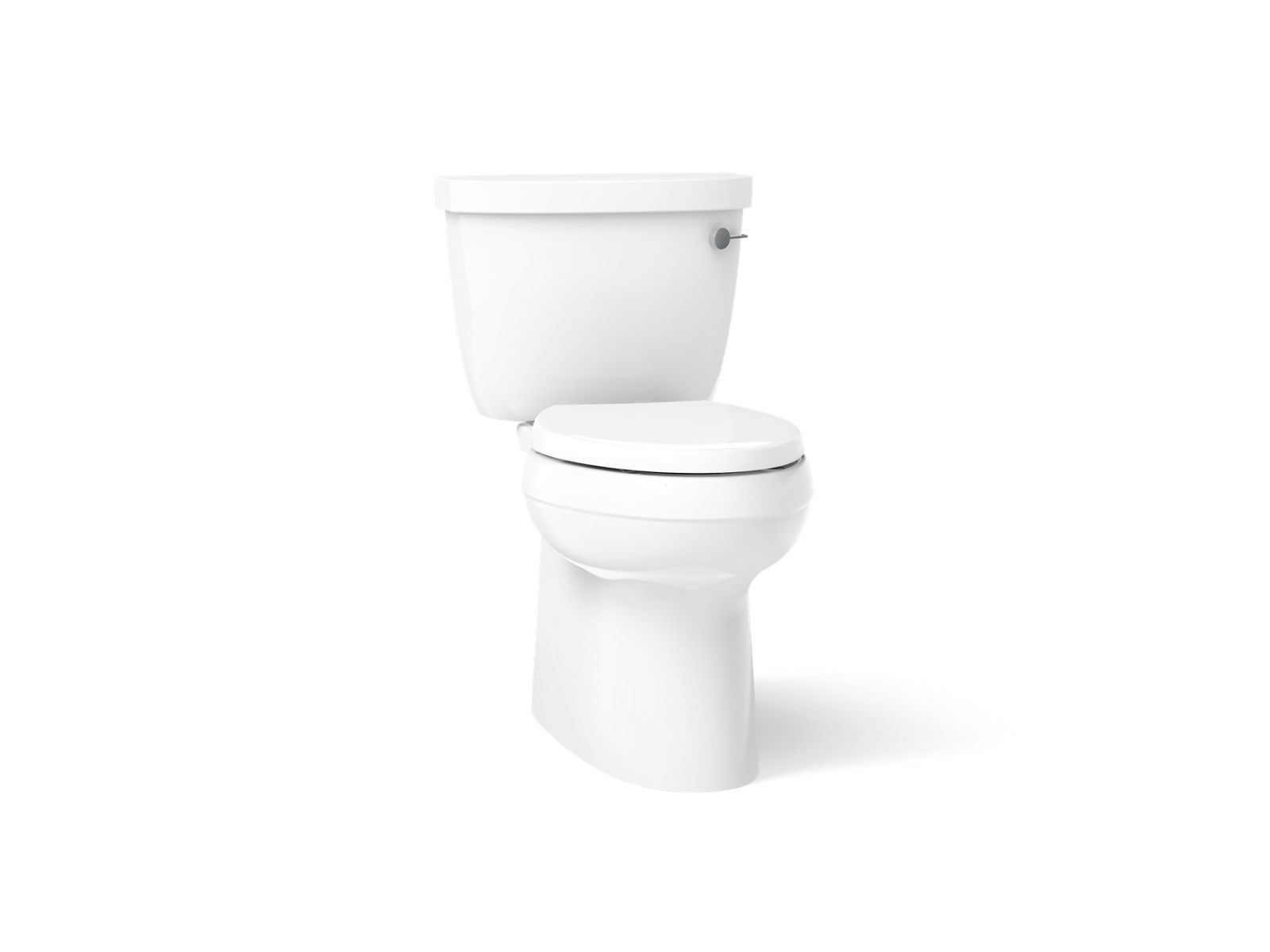Cimarron Two-piece elongated toilet with skirted trapway, 1.28 gpf