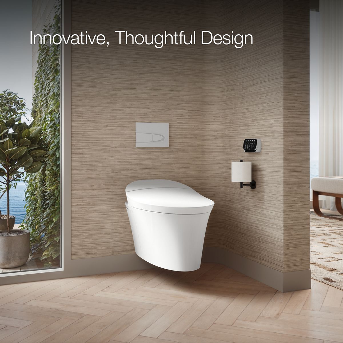Up to 2 walls & multiple product categories visible, 2-point perspective