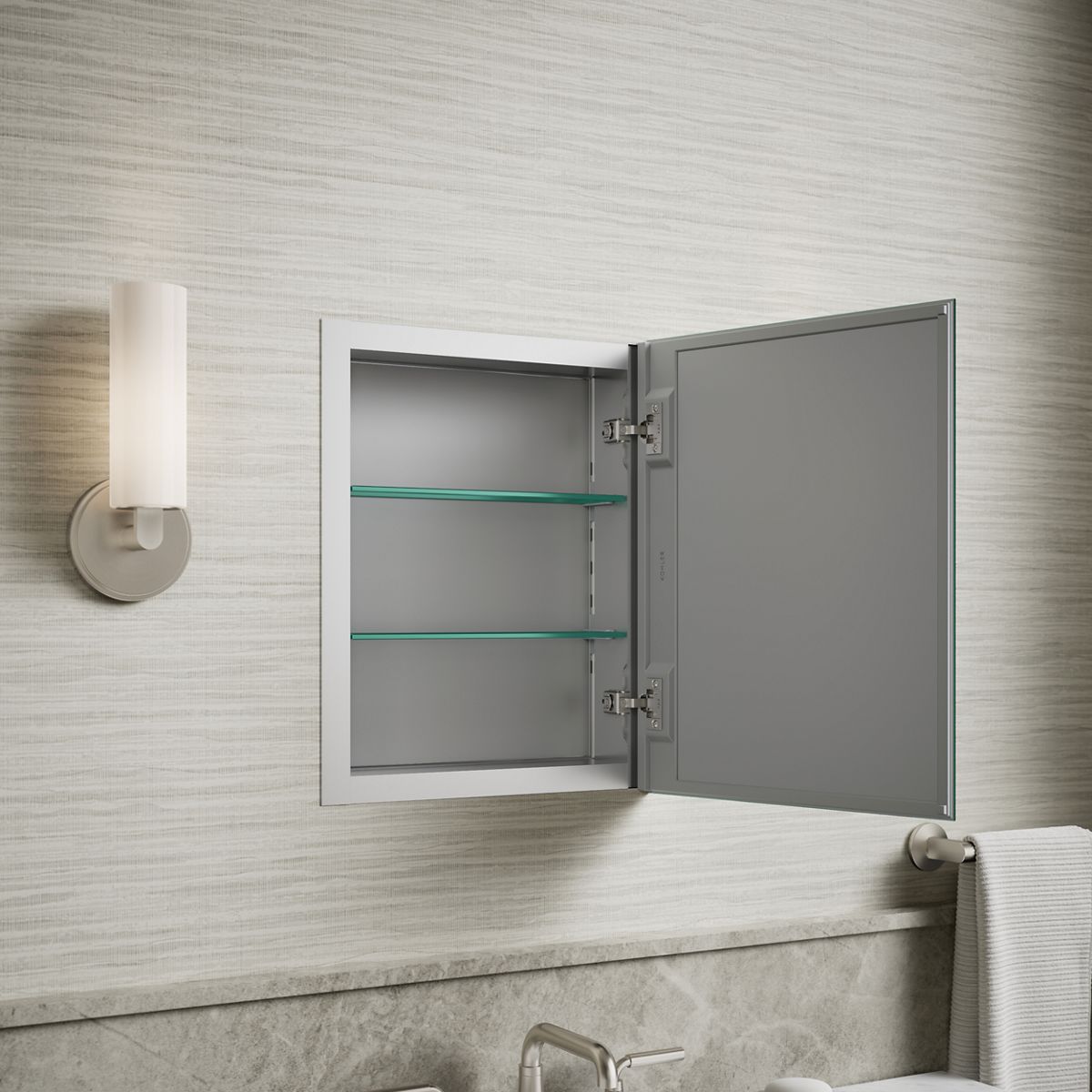 Products in use in close room view