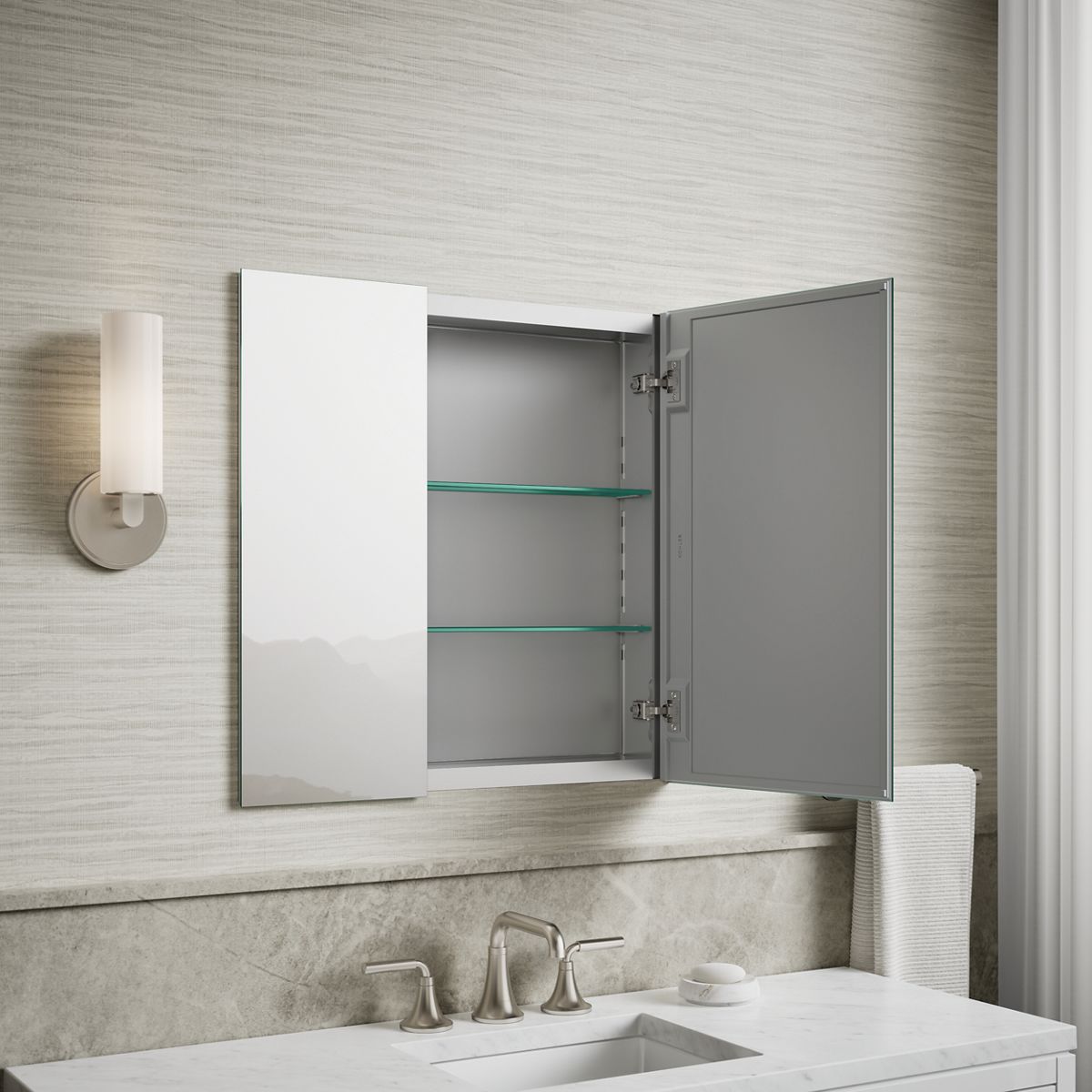 Products in use in close room view