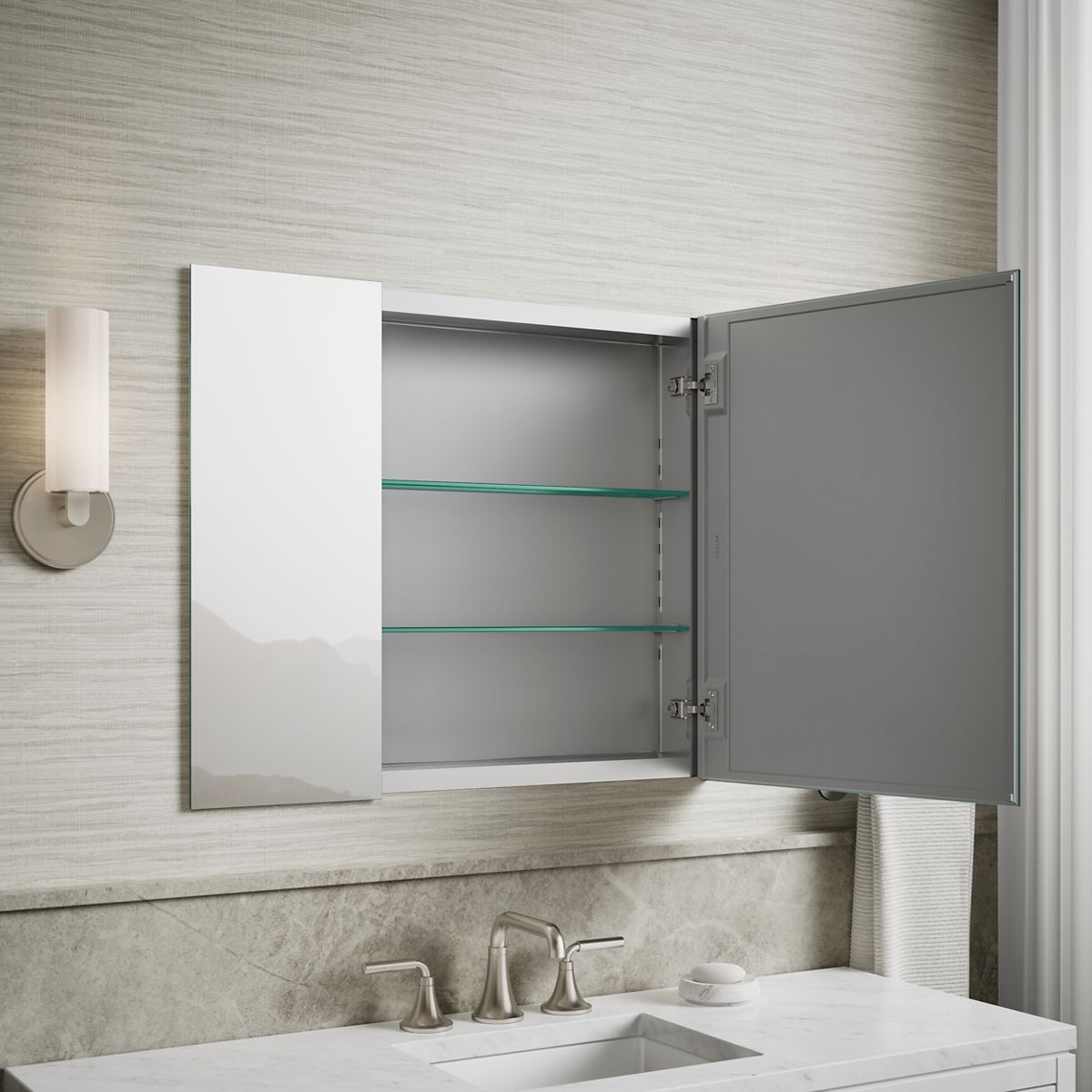 Products in use in close room view