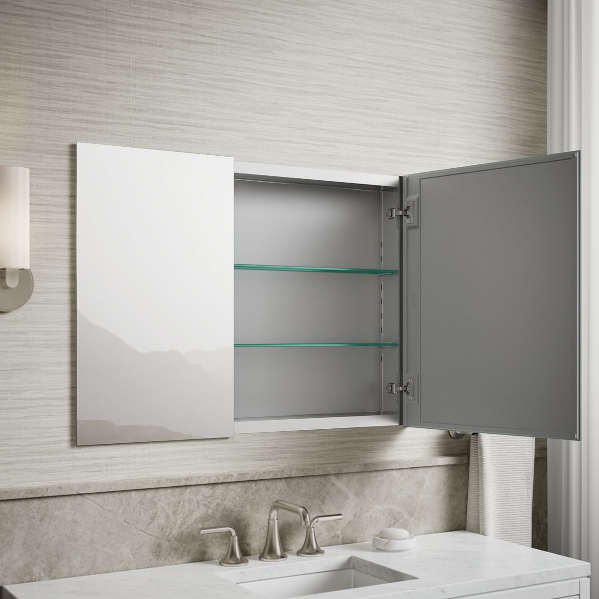 Products in use in close room view