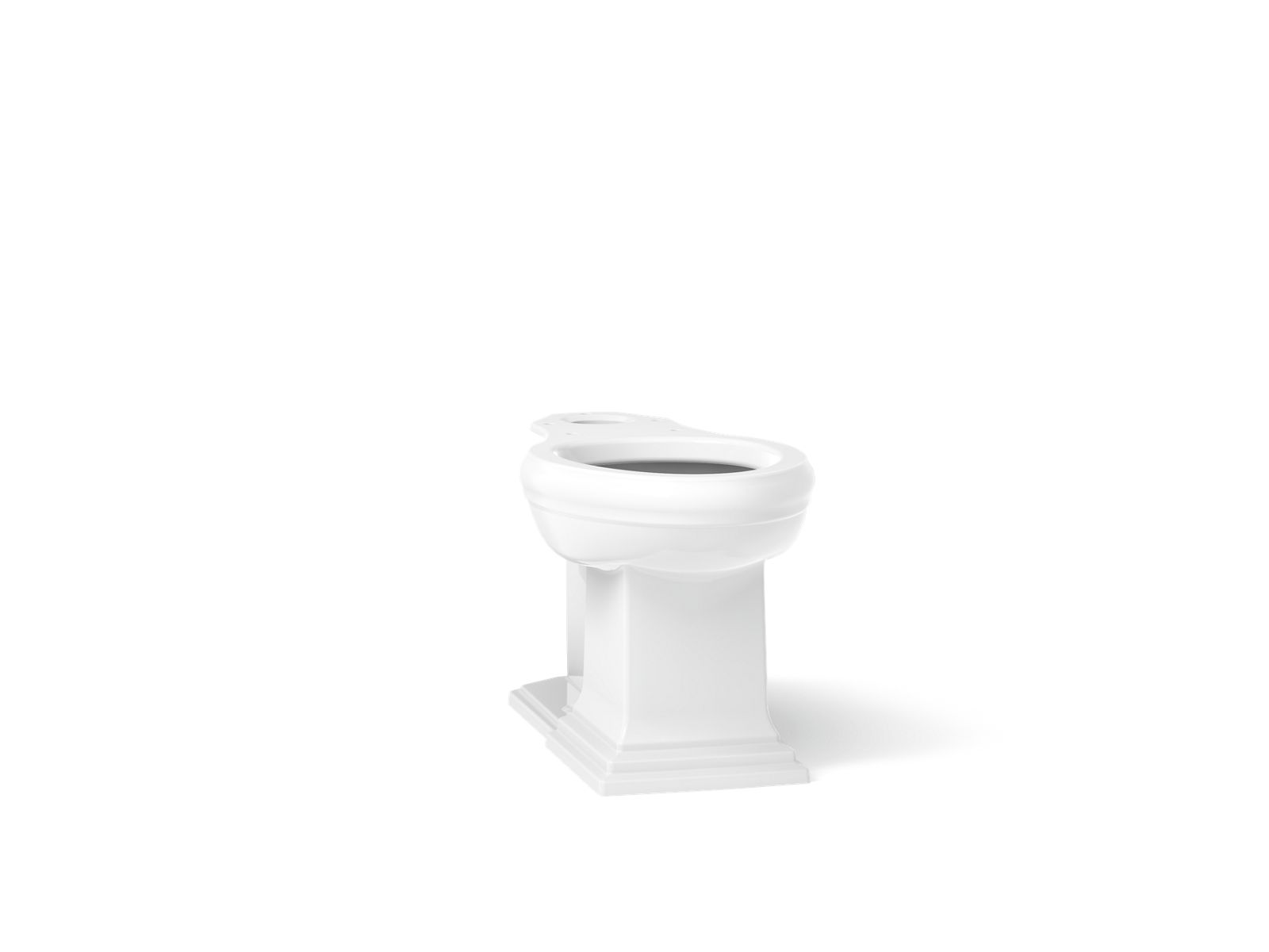 Memoirs Elongated bowl with concealed trapway