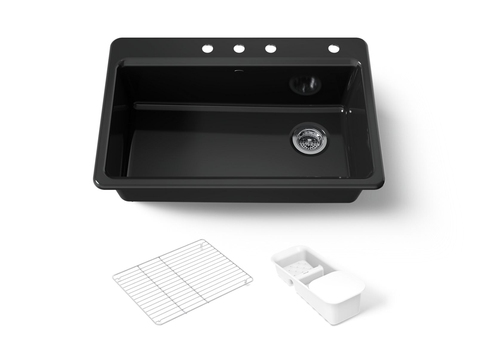 Riverby 33" top-mount single-bowl workstation kitchen sink