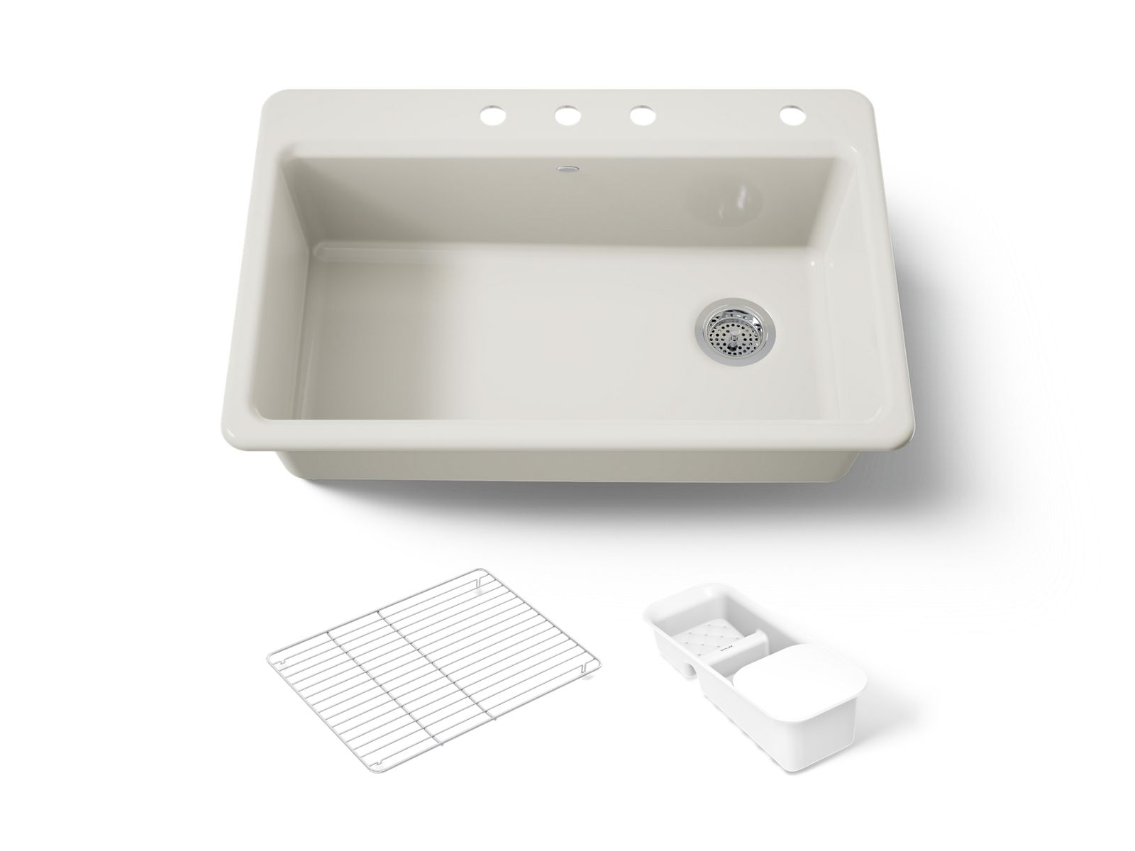 Riverby 33" top-mount single-bowl workstation kitchen sink