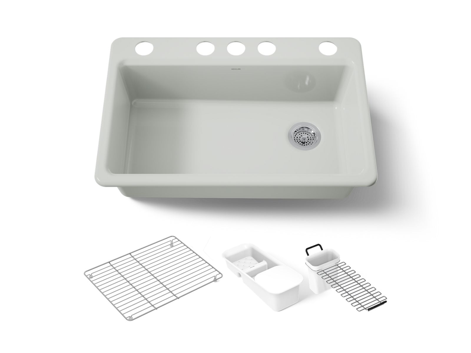 Riverby 33" undermount single-bowl workstation kitchen sink