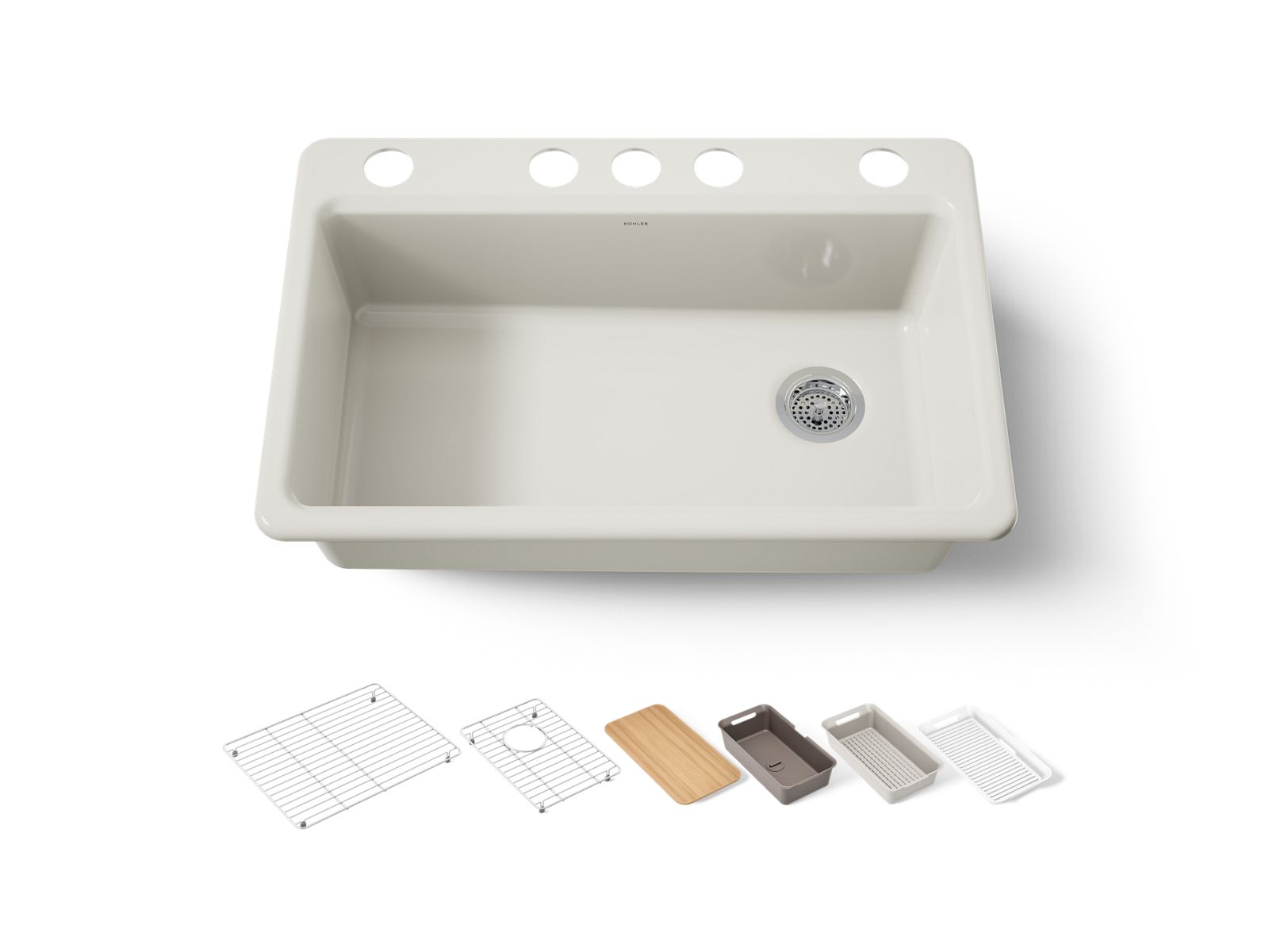 Riverby 33" undermount single-bowl workstation kitchen sink