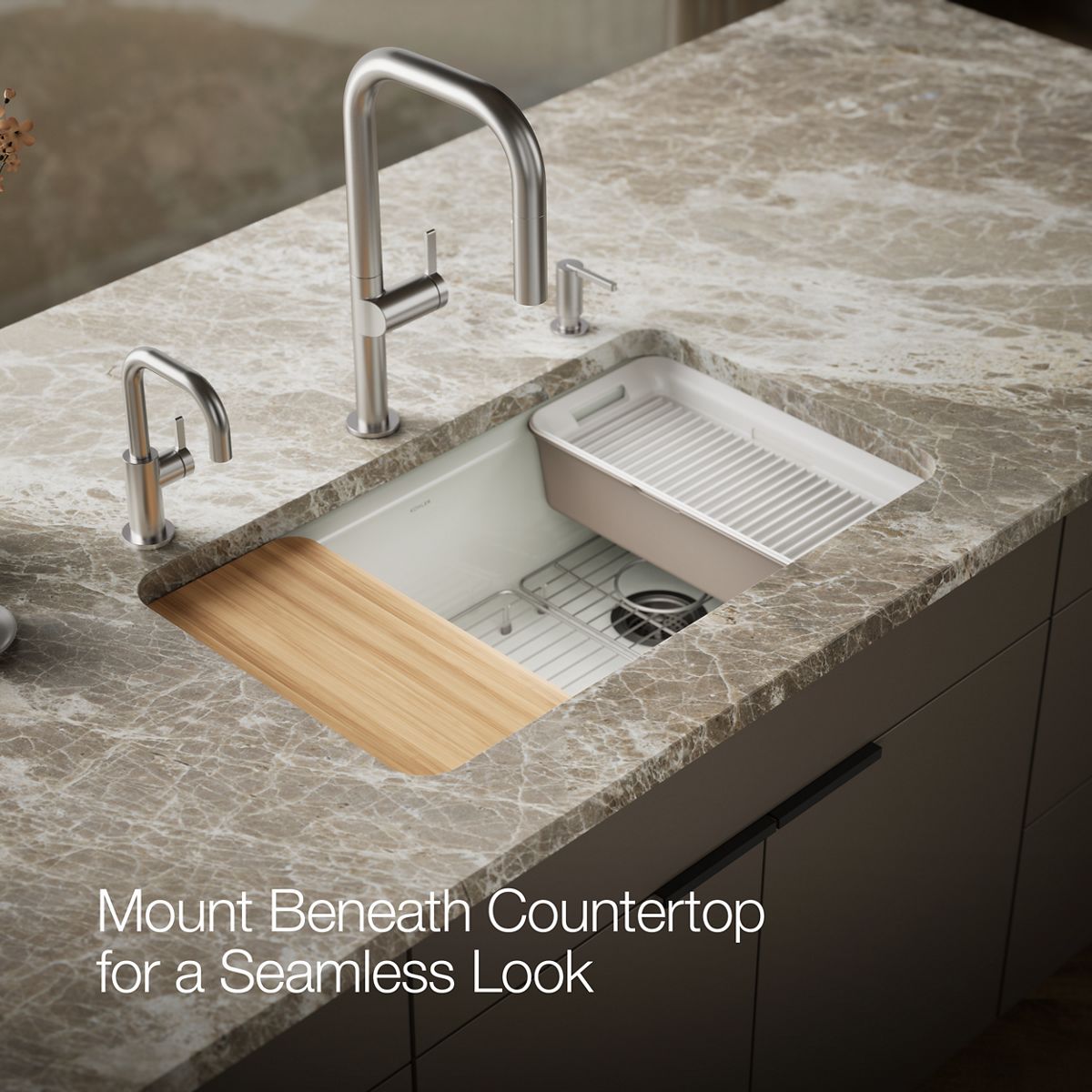 Riverby Workstation Kitchen Sink | K-5871-5UPC | KOHLER