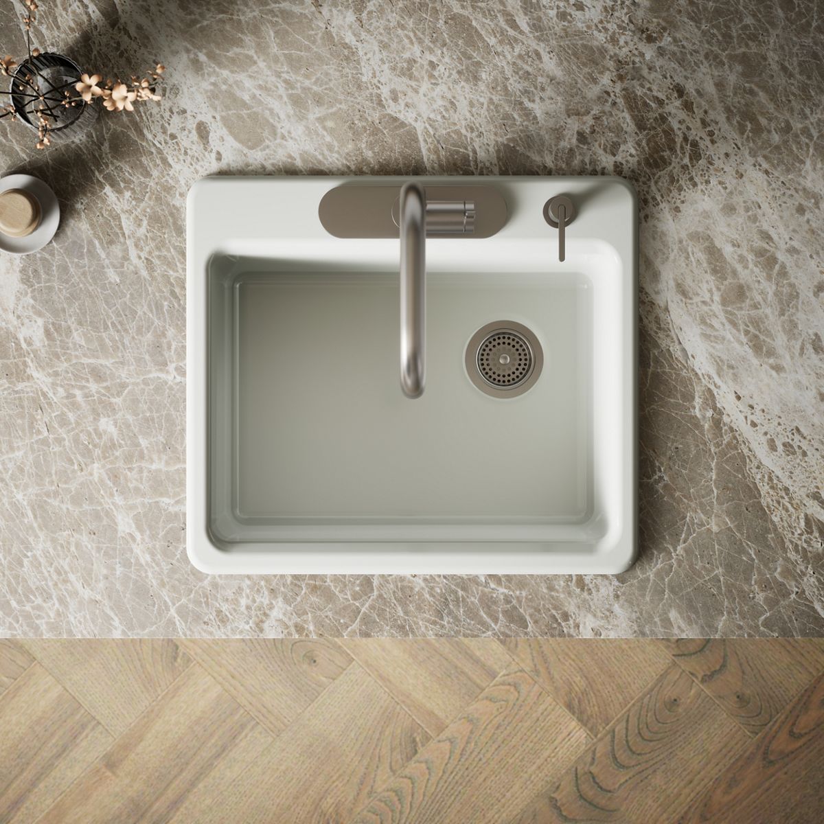 KOHLER | K-5872-4A1 | Riverby Top-Mount Kitchen Sink with Four