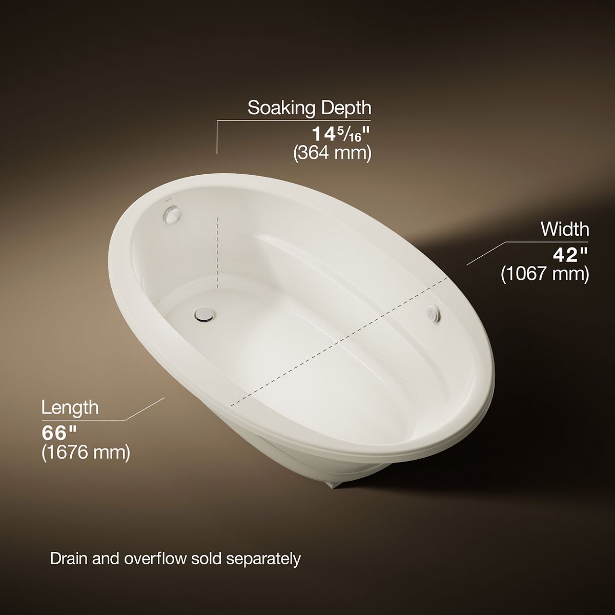 KOHLER | K-6347-GH | Sunward Oval 66