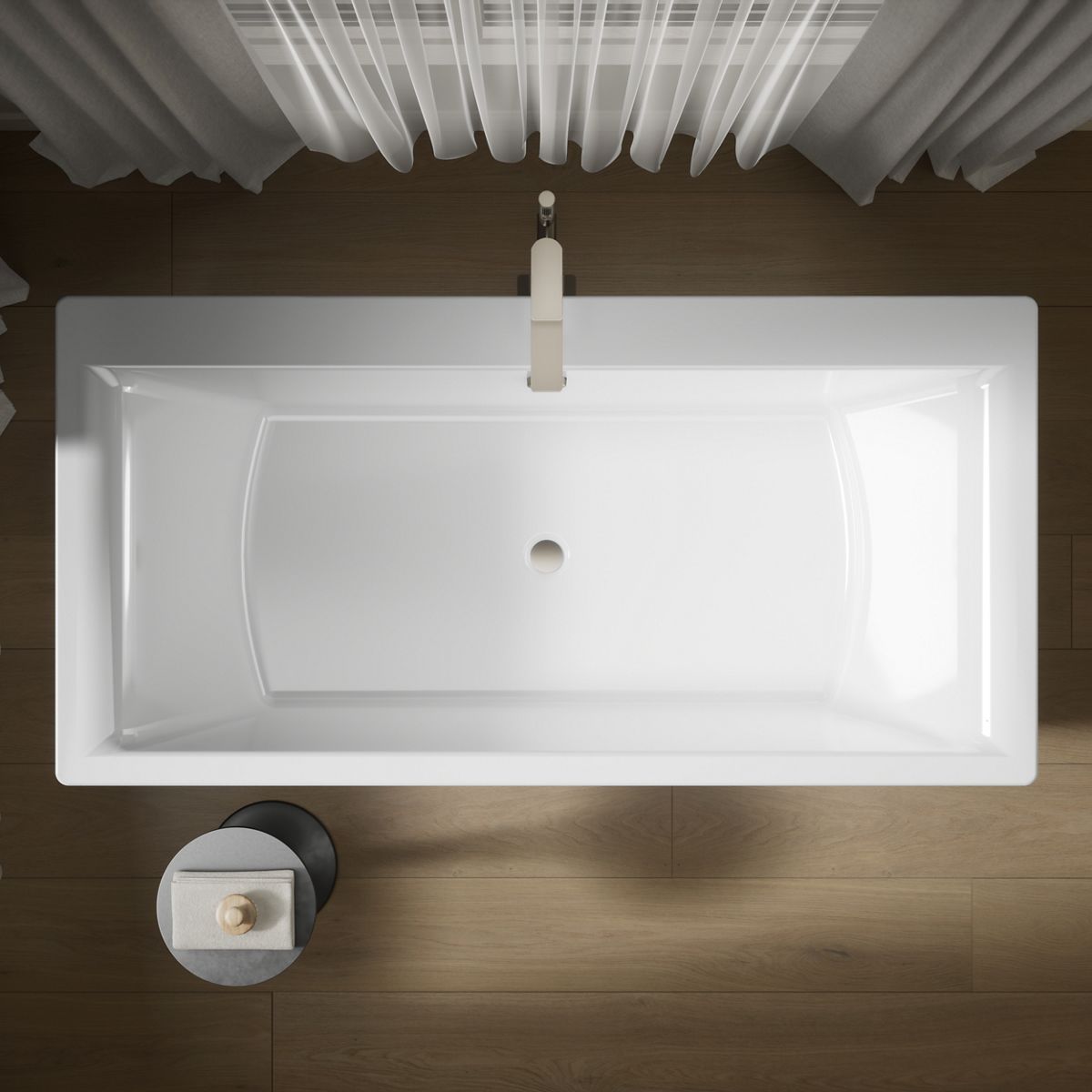 KOHLER | K-6367 | Stargaze Freestanding Bath, Fluted Shroud