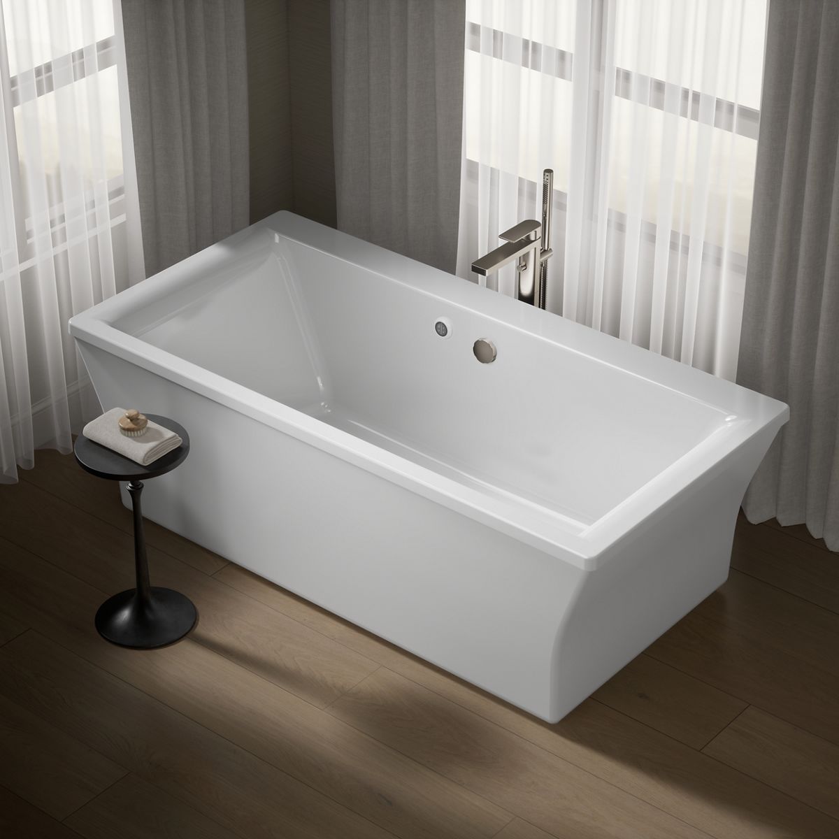 KOHLER | K-6367-W1 | Stargaze 6-Ft. Freestanding Bath with Bask