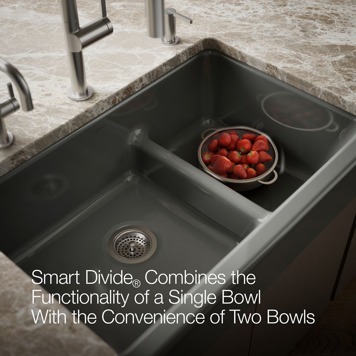 KOHLER | 6426 | Whitehaven™| Smart Divide® 35-1/2