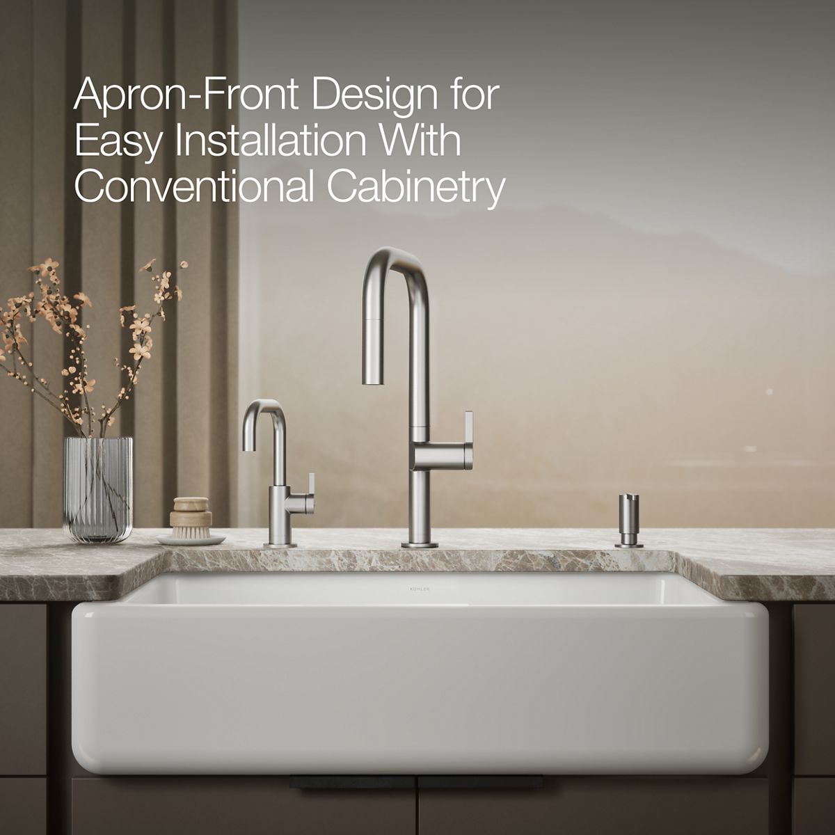 Whitehaven Undermount Farmhouse Kitchen Sink | K-6489 | KOHLER
