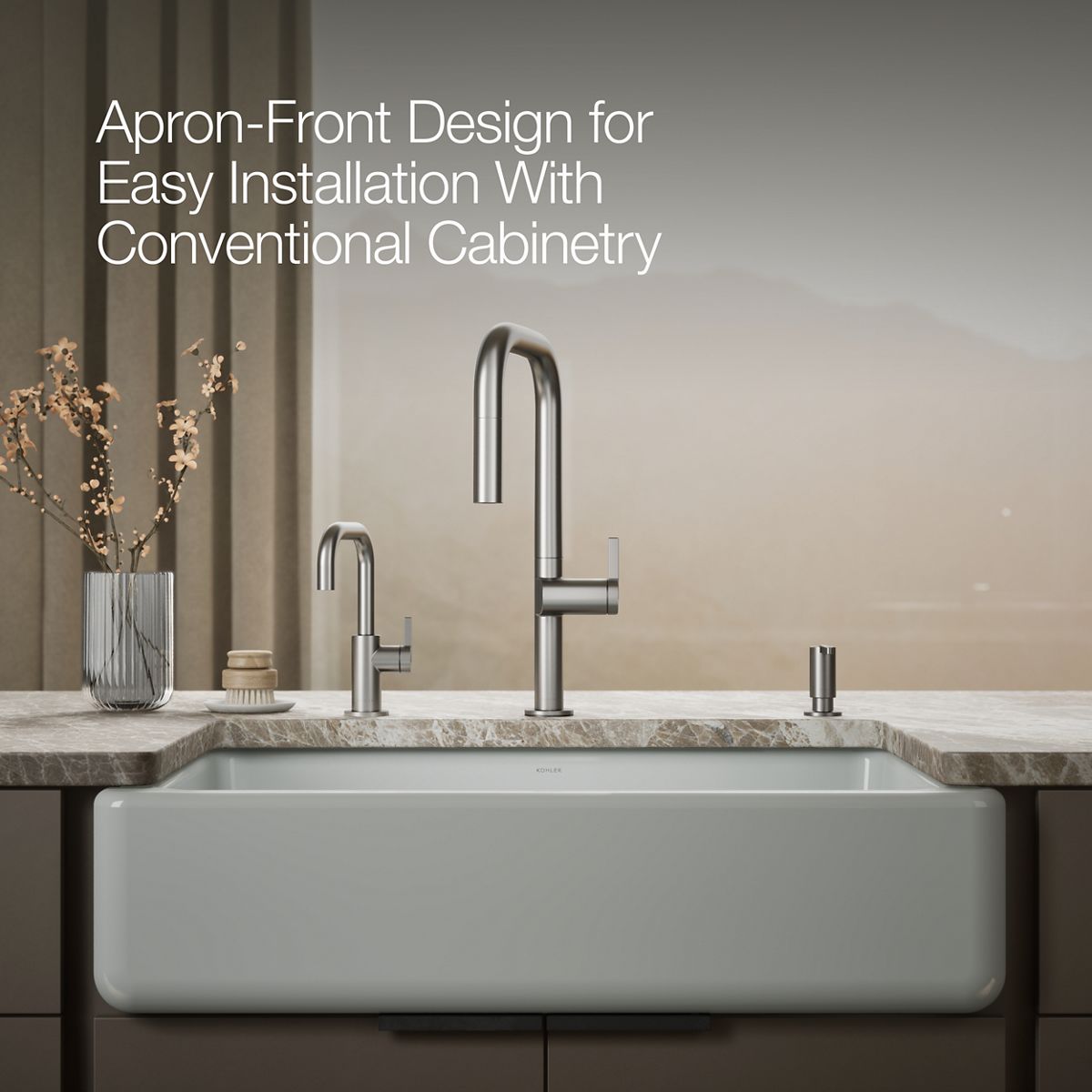 Whitehaven Undermount Farmhouse Kitchen Sink | K-6489 | KOHLER