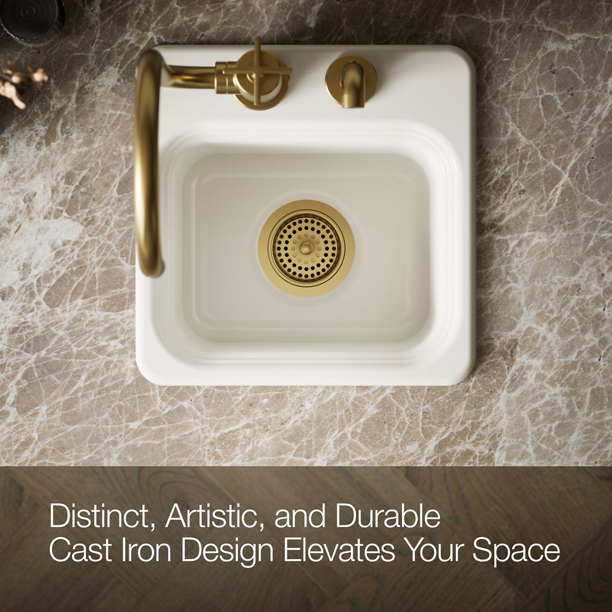 KOHLER | K-6579-2 | Northland Top-Mount Bar Sink with Two Faucet Holes