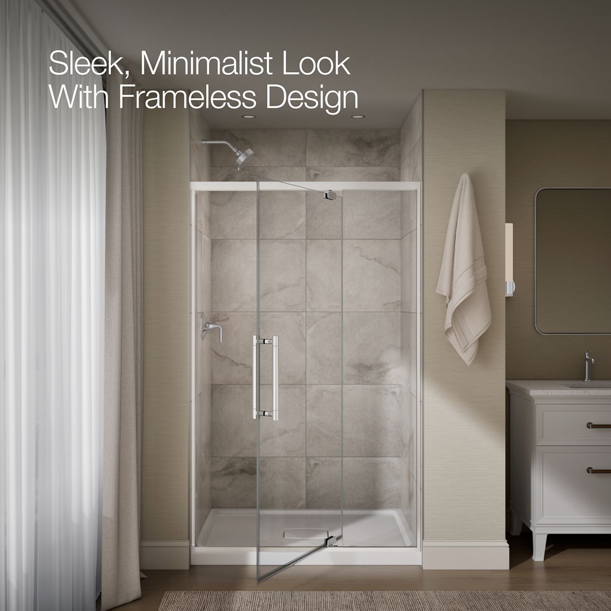 angled view, not straight-on, 1-point perspective, product in use