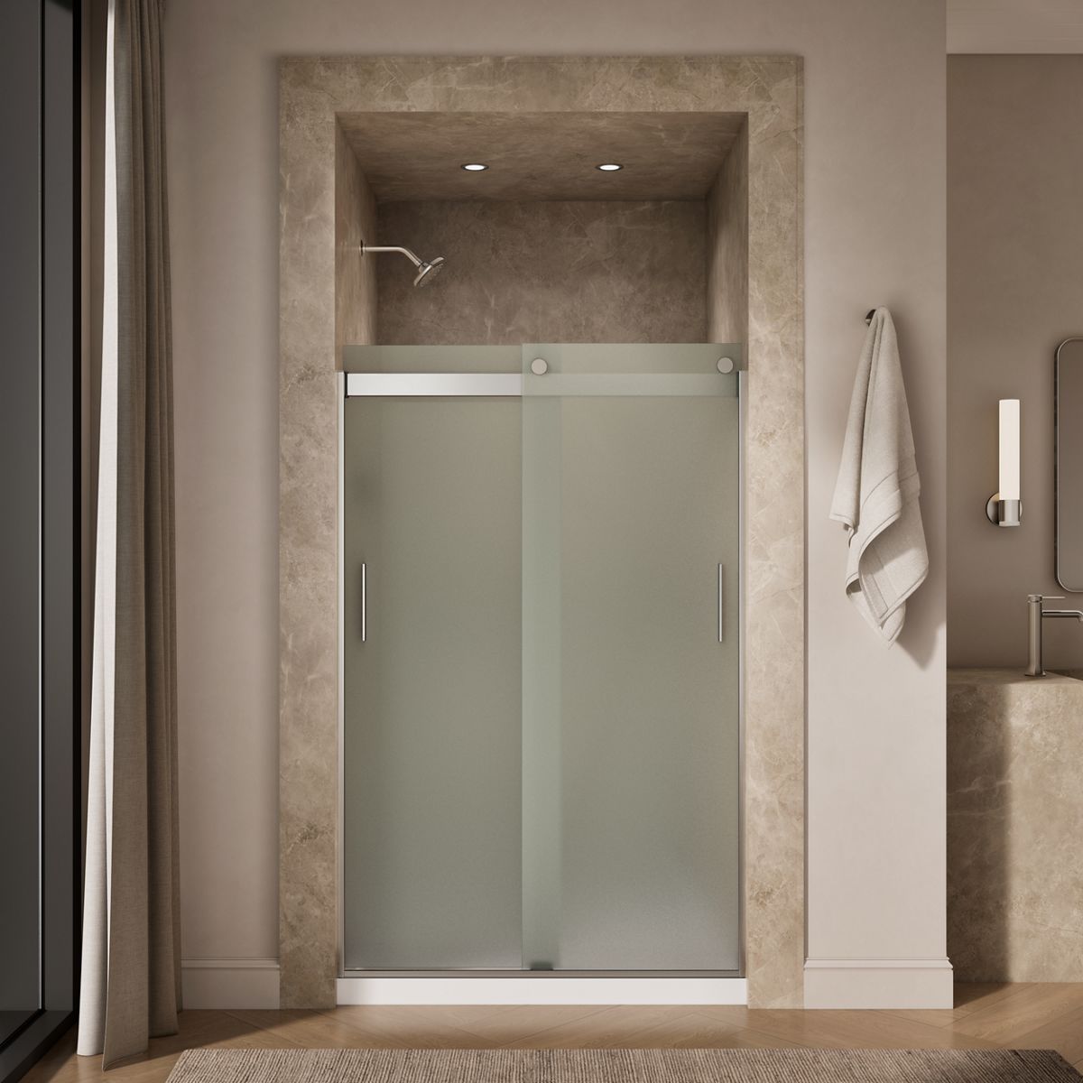 KOHLER | 706008-D3 | Levity™| Sliding shower door, 74