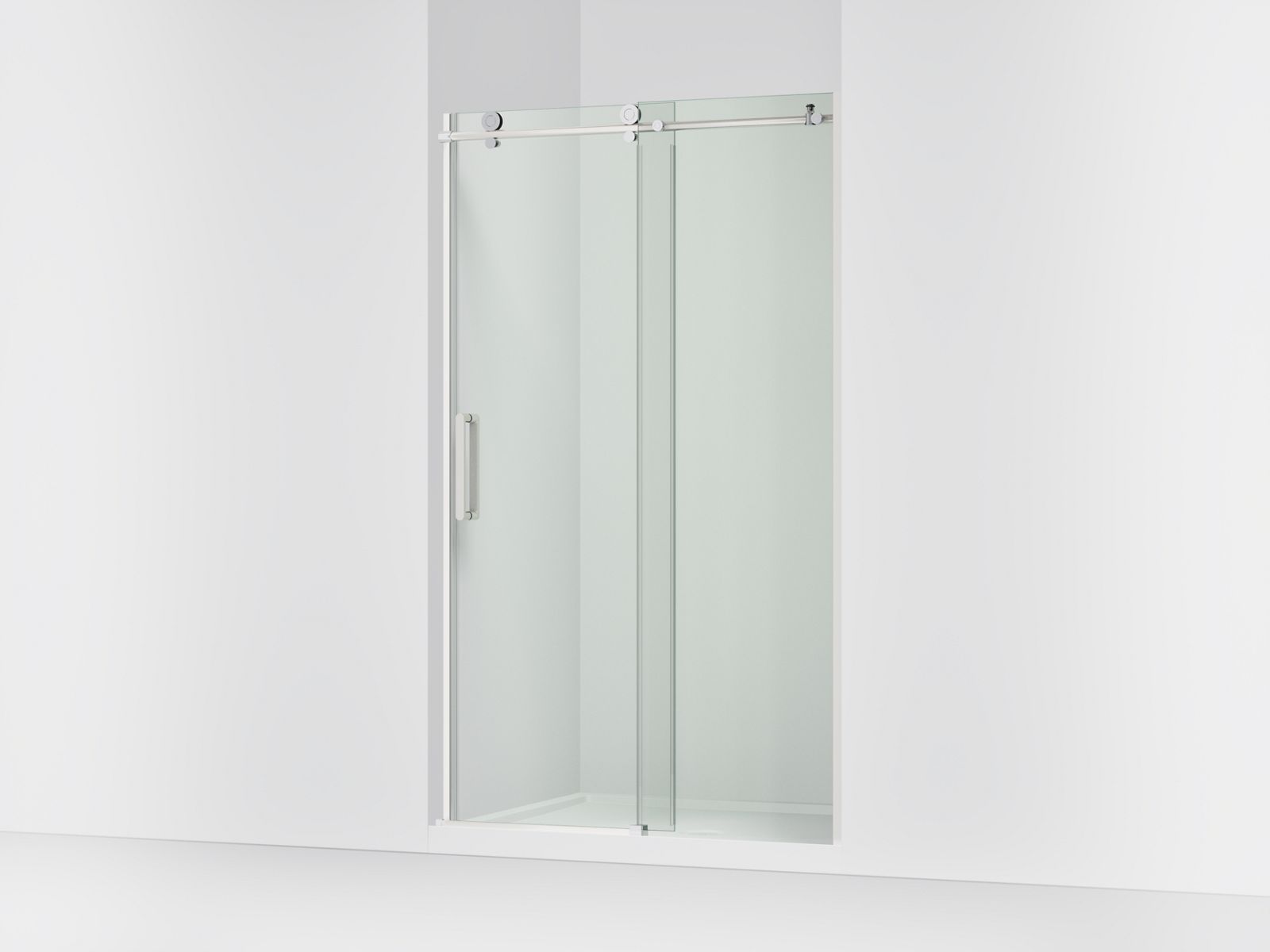 Composed™ 44-5/8"-47-7/8" W x 78" H sliding shower door with 3/8"-thick Crystal Clear glass