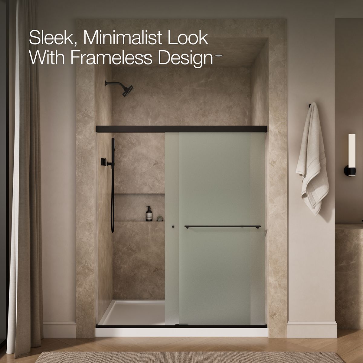 KOHLER | K-707200-D3 | Revel Frameless Sliding Shower Door