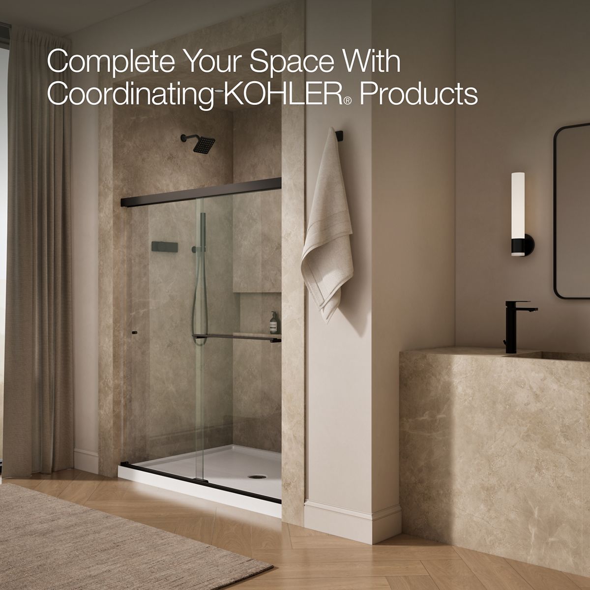 Revel Frameless Bypass Shower Door | K-707201-L | KOHLER