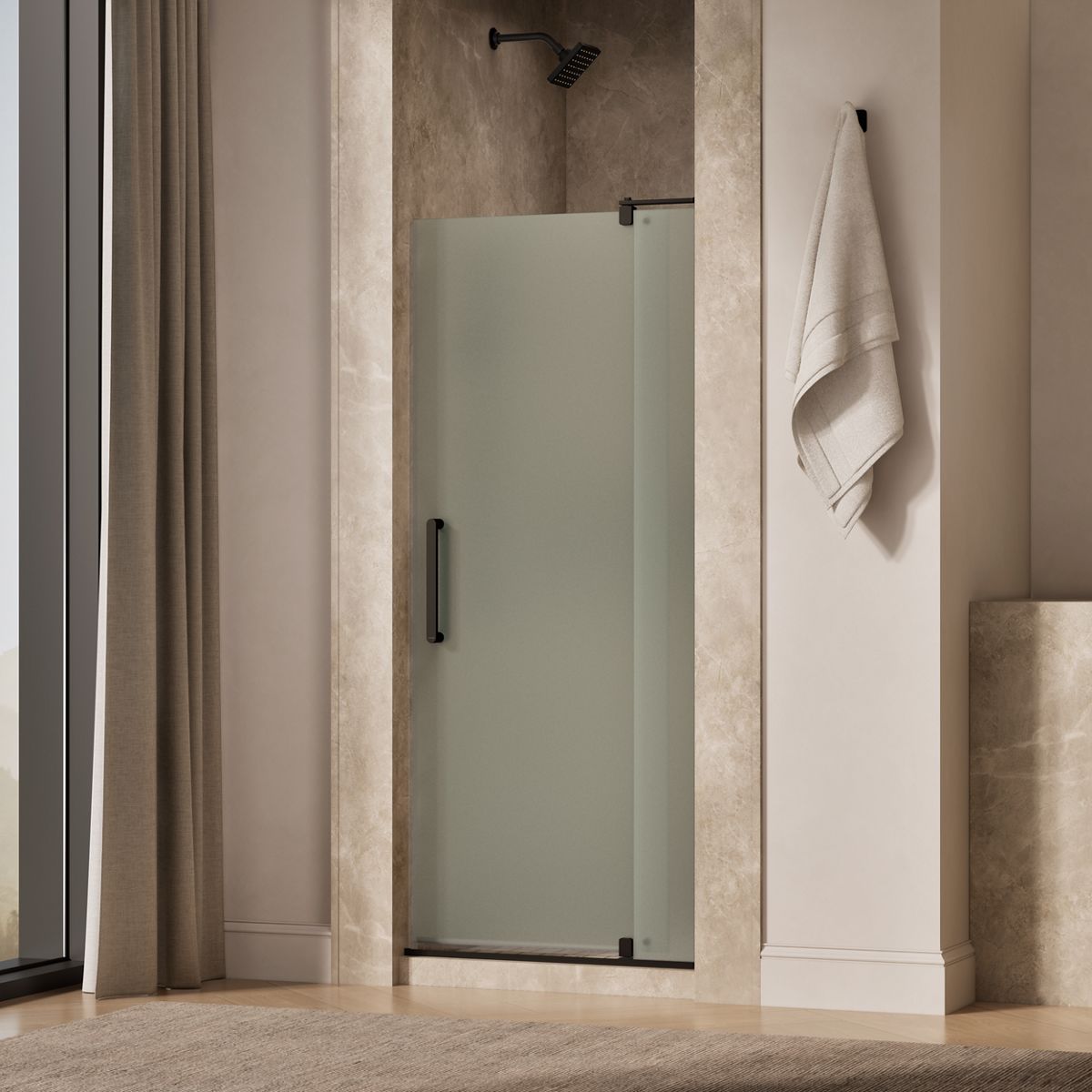 Revel Frameless Pivot Shower Door | K-707511-D3 | KOHLER