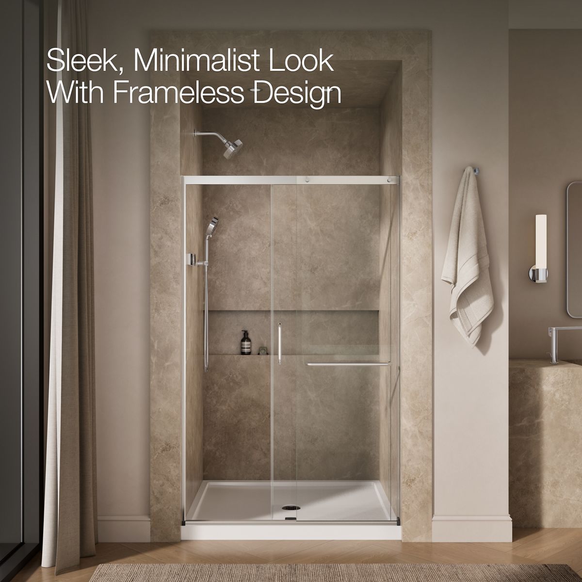 angled view, not straight-on, 1-point perspective, product in use