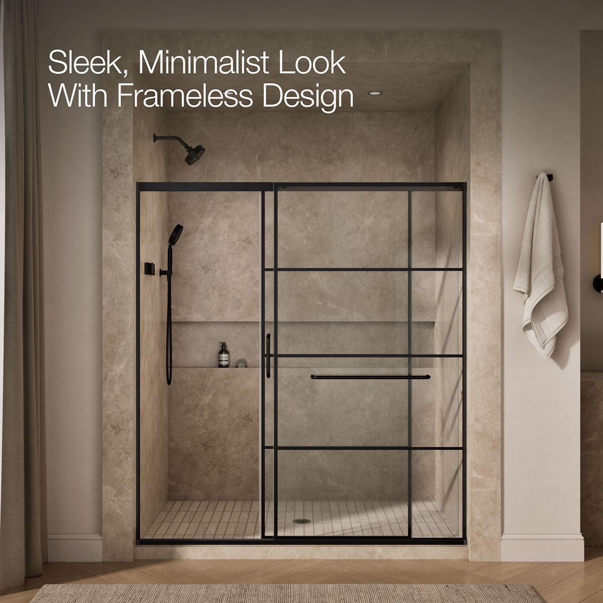 angled view, not straight-on, 1-point perspective, product in use