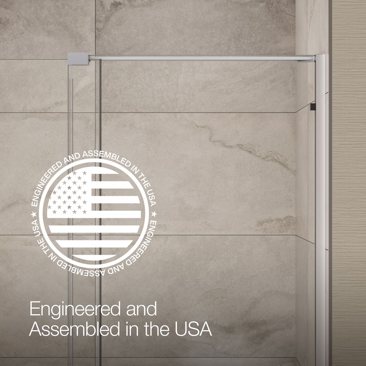 エルセラーン　Multi Clean Air KL-G01EL 本体 Echelon Sliding Shower Door, 71-3/4