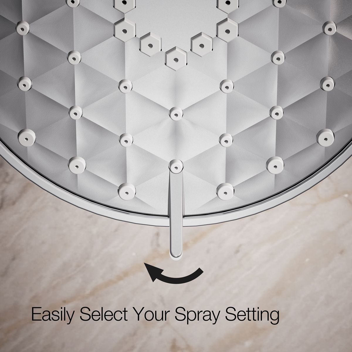 close-up view of product detail function