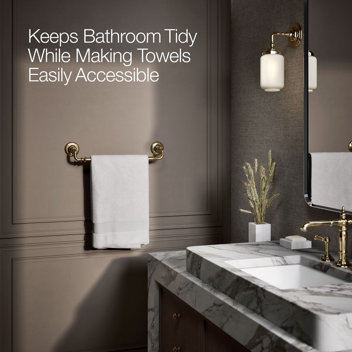 らむです KOHLER | K-72567 | Artifacts 18-Inch Towel Bar