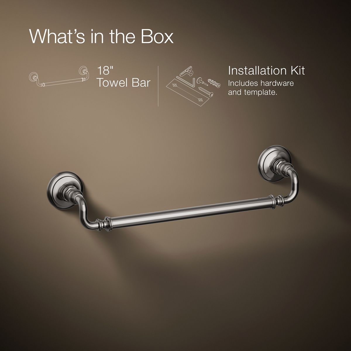 KOHLER | K-72567 | Artifacts 18-Inch Towel Bar