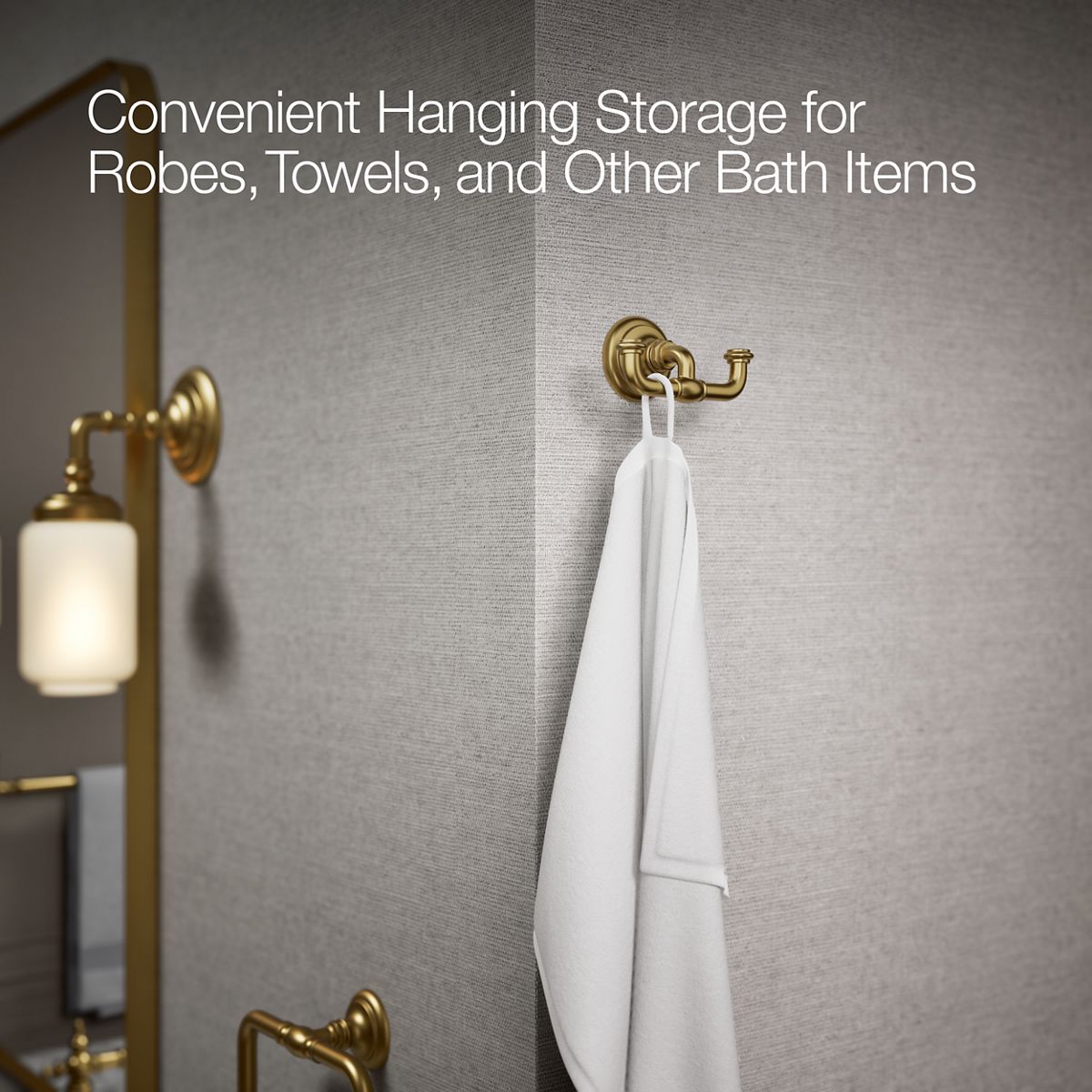 KOHLER | 72572 | Artifacts™| Double robe hook