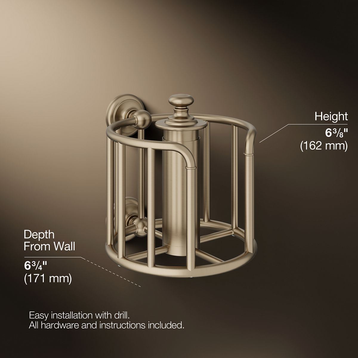 Artifacts Toilet Paper Carriage | K-72576 | KOHLER