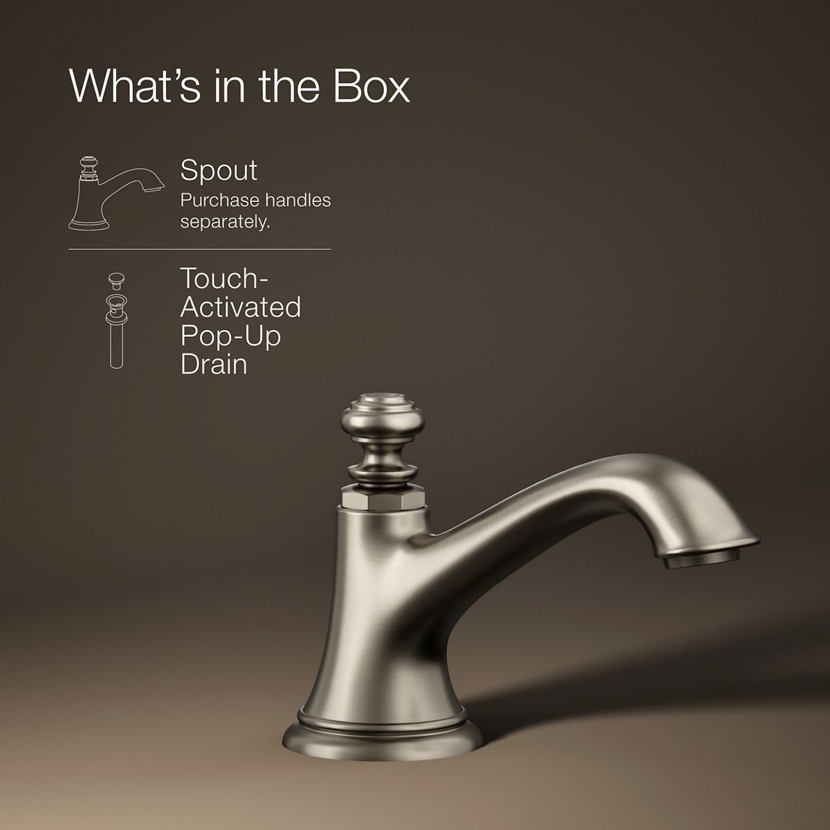 KOHLER | 72759 | Artifacts™ with Bell design| Surtidor de llave de