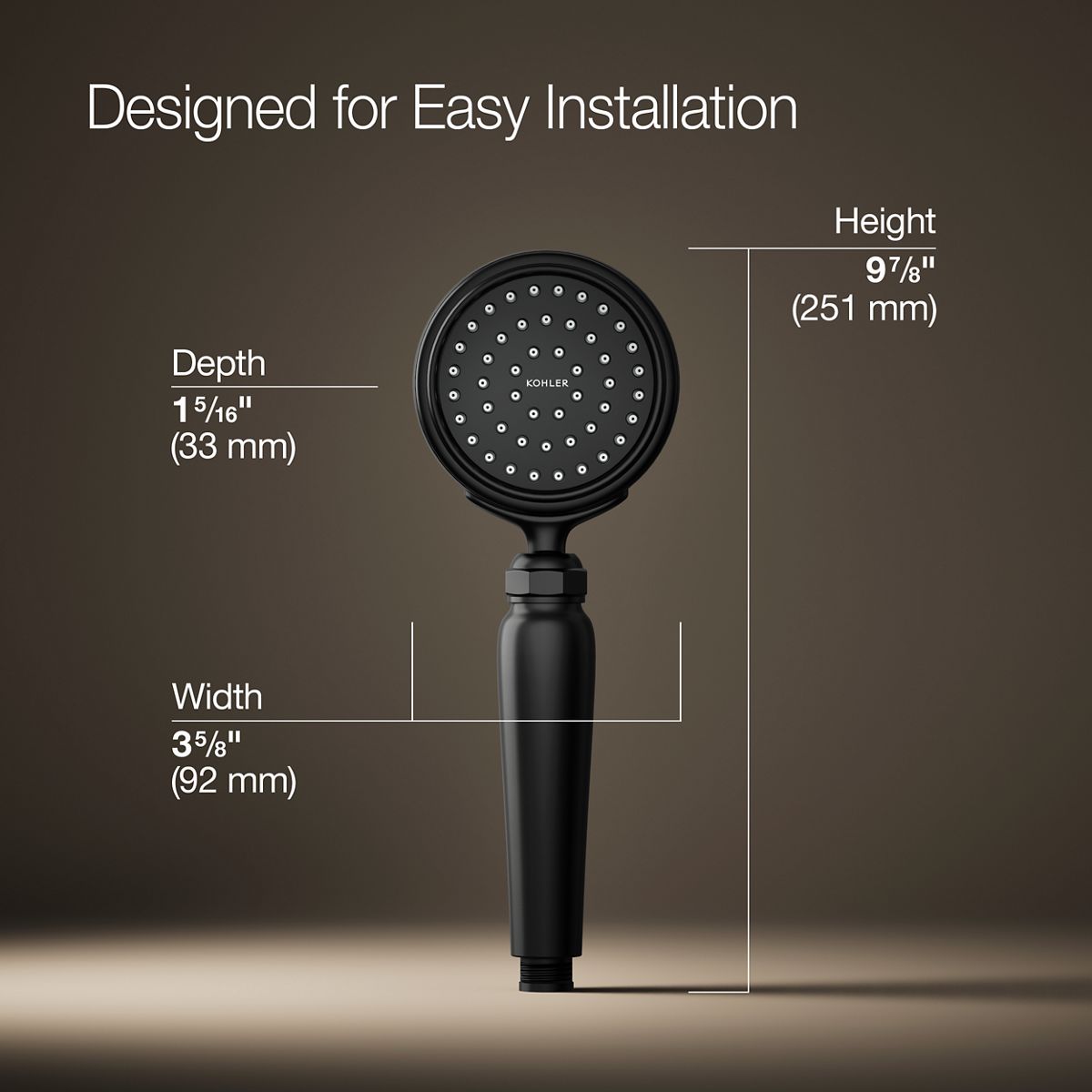 Artifacts Single-Function Handshower, 1.75 GPM | K-72776-G | KOHLER