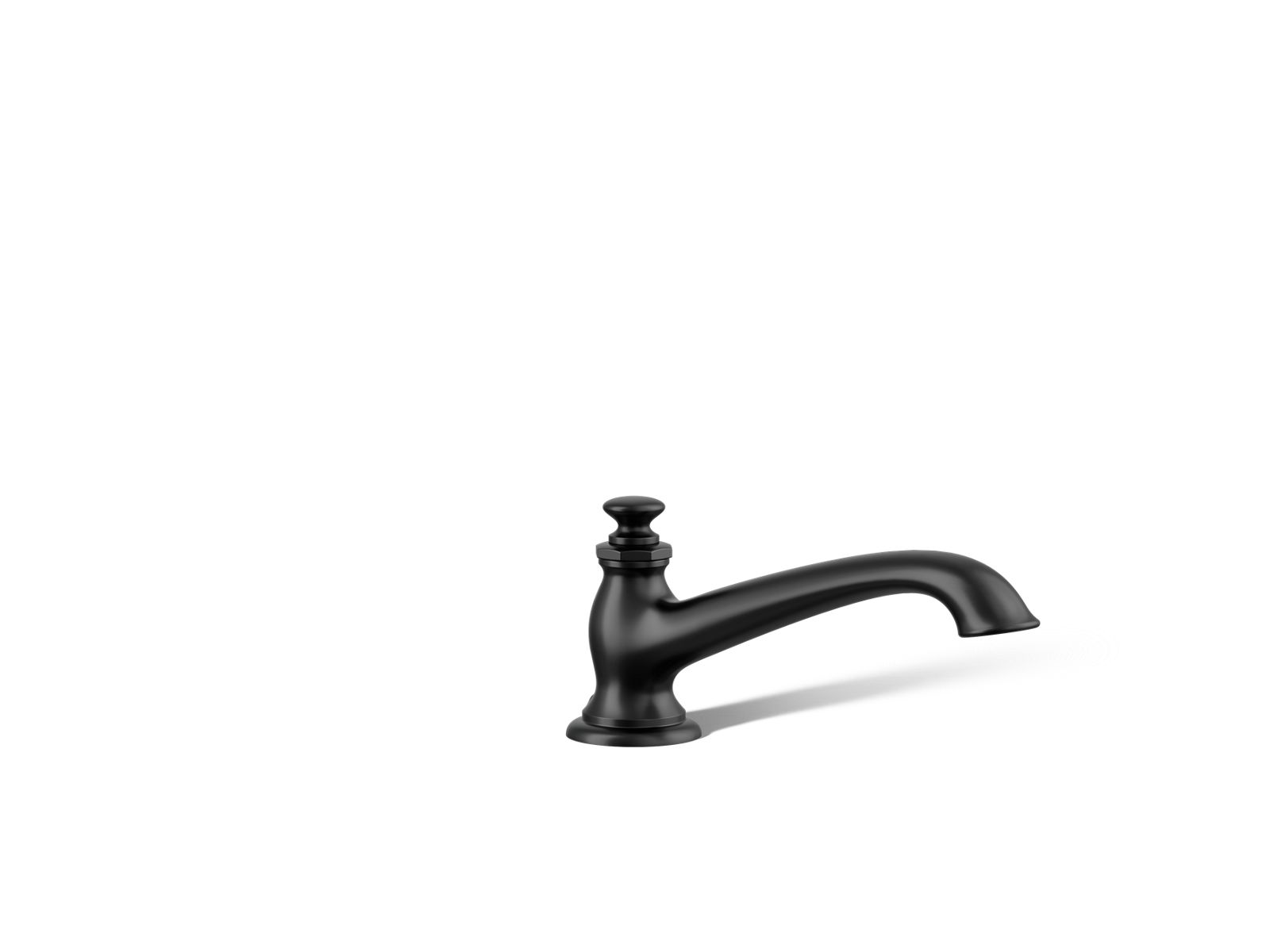 Artifacts Deck-mount bath spout with flare design
