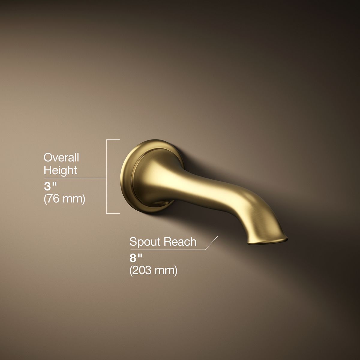 3/4 view of product with dimensions