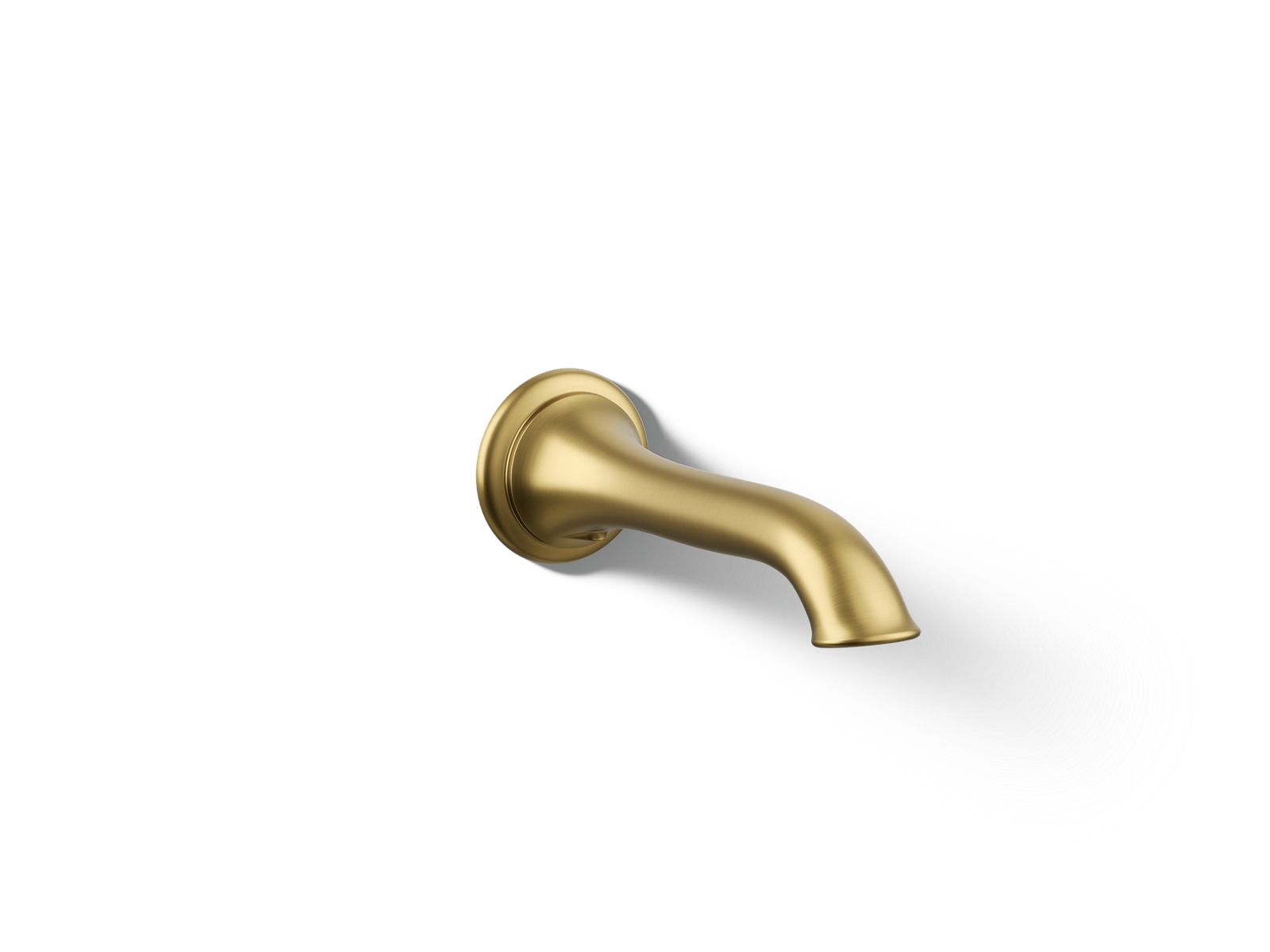 Artifacts Wall-mount bath spout with flare design