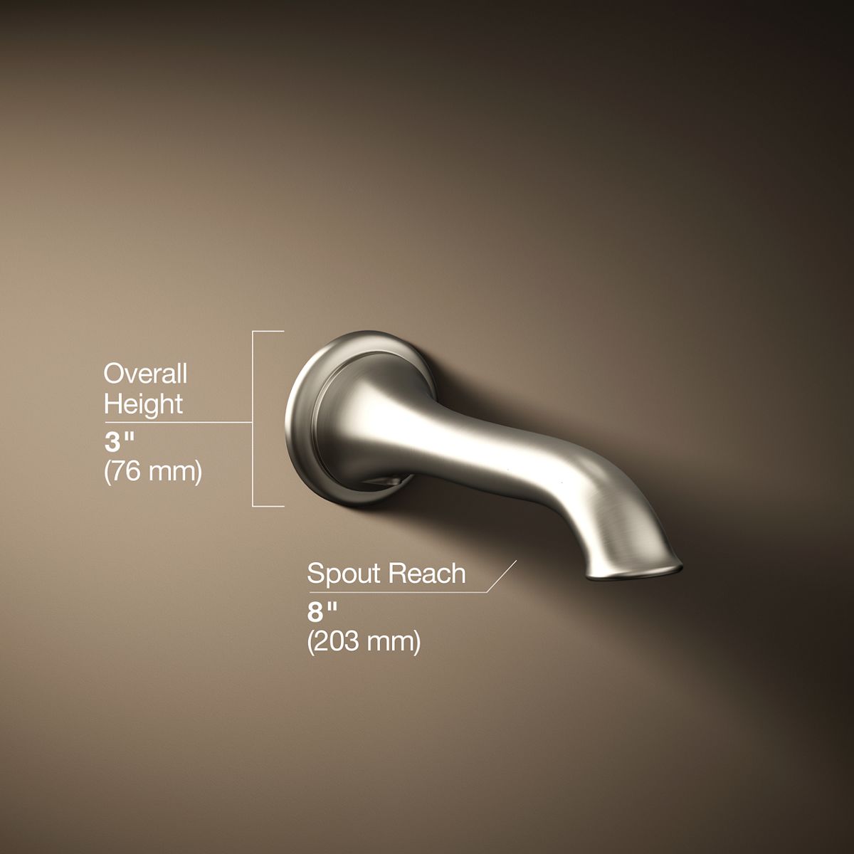 3/4 view of product with dimensions