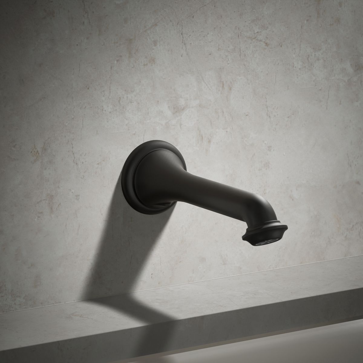 ② KT0202　904545 Artifacts Wall-Mount Bath Spout With Turned Design | K-72792| KOHLER