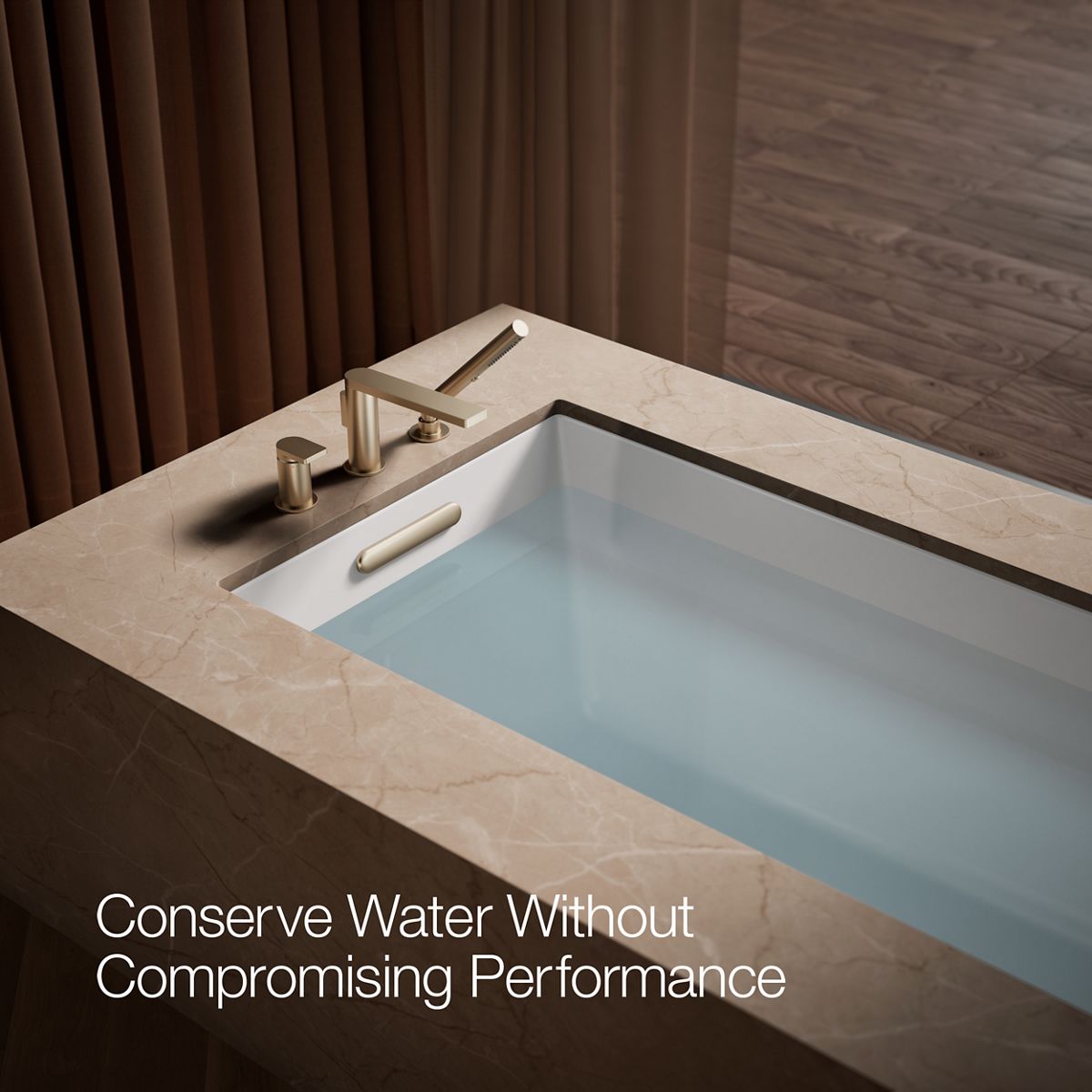 Composed Deck-Mount Bath Faucet with Handshower | K-73078-4 | KOHLER