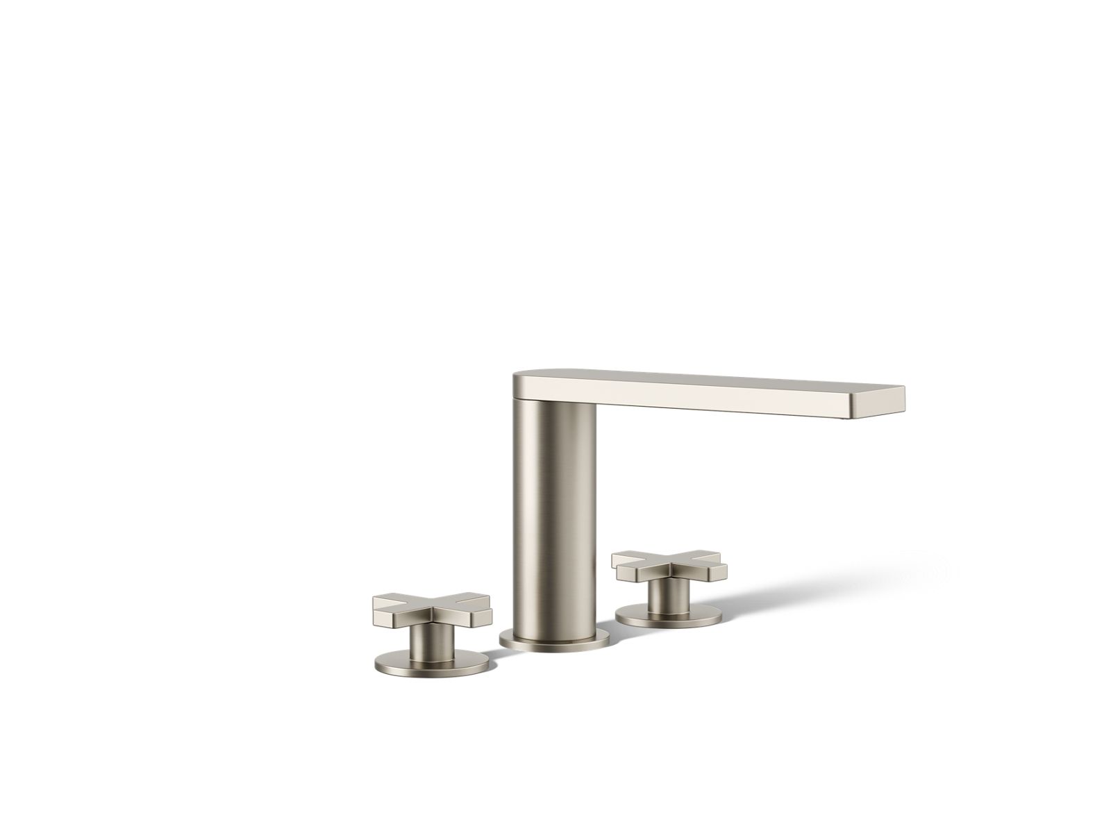Composed Deck-mount bath faucet with cross handles