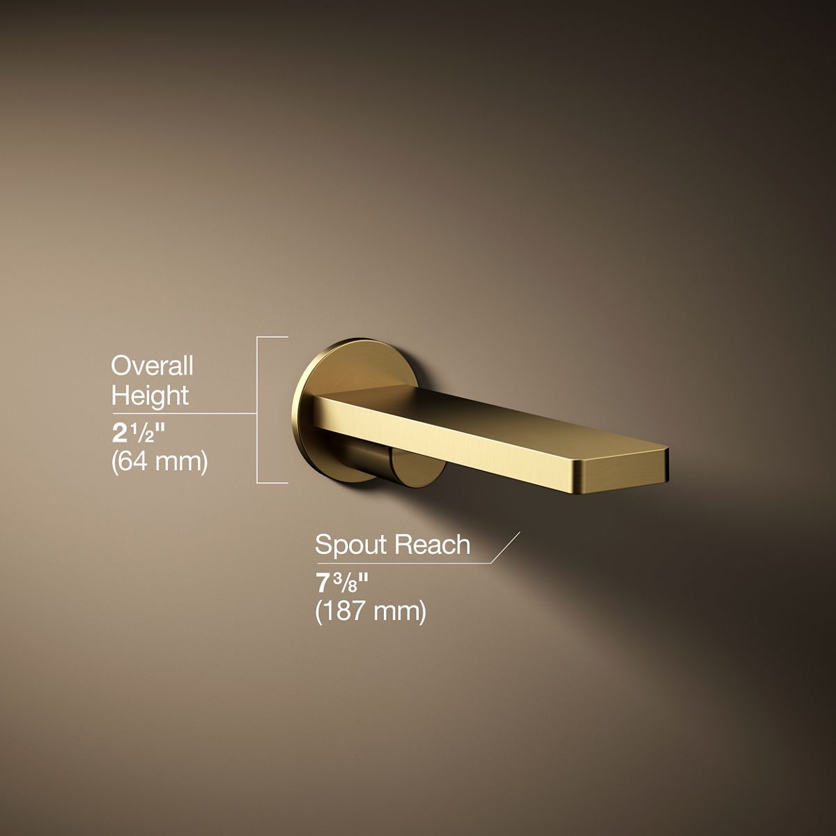 3/4 view of product with dimensions