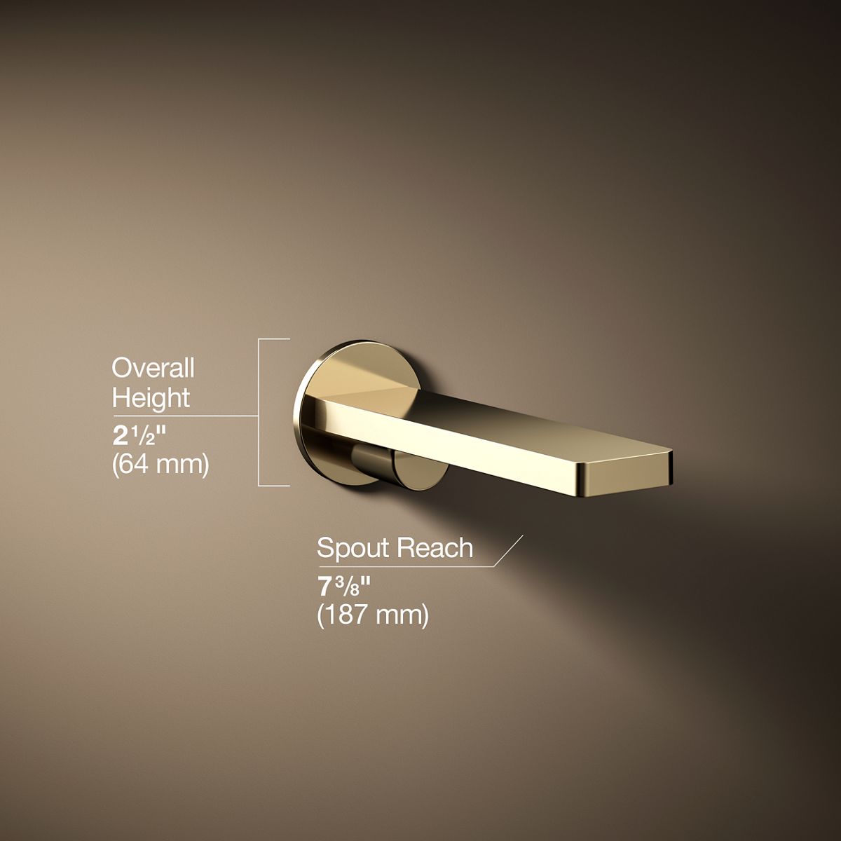 3/4 view of product with dimensions