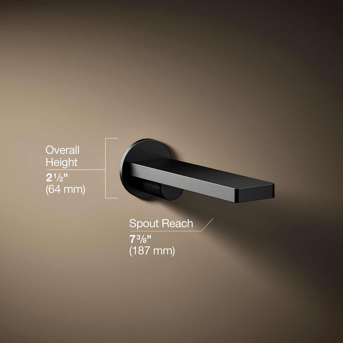3/4 view of product with dimensions