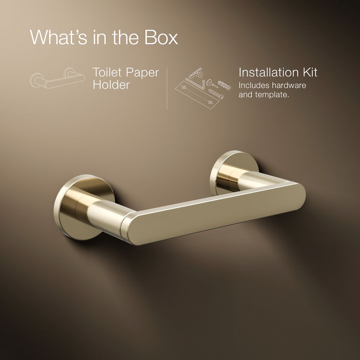 Composed Pivoting Toilet Paper Holder | K-73147 | KOHLER