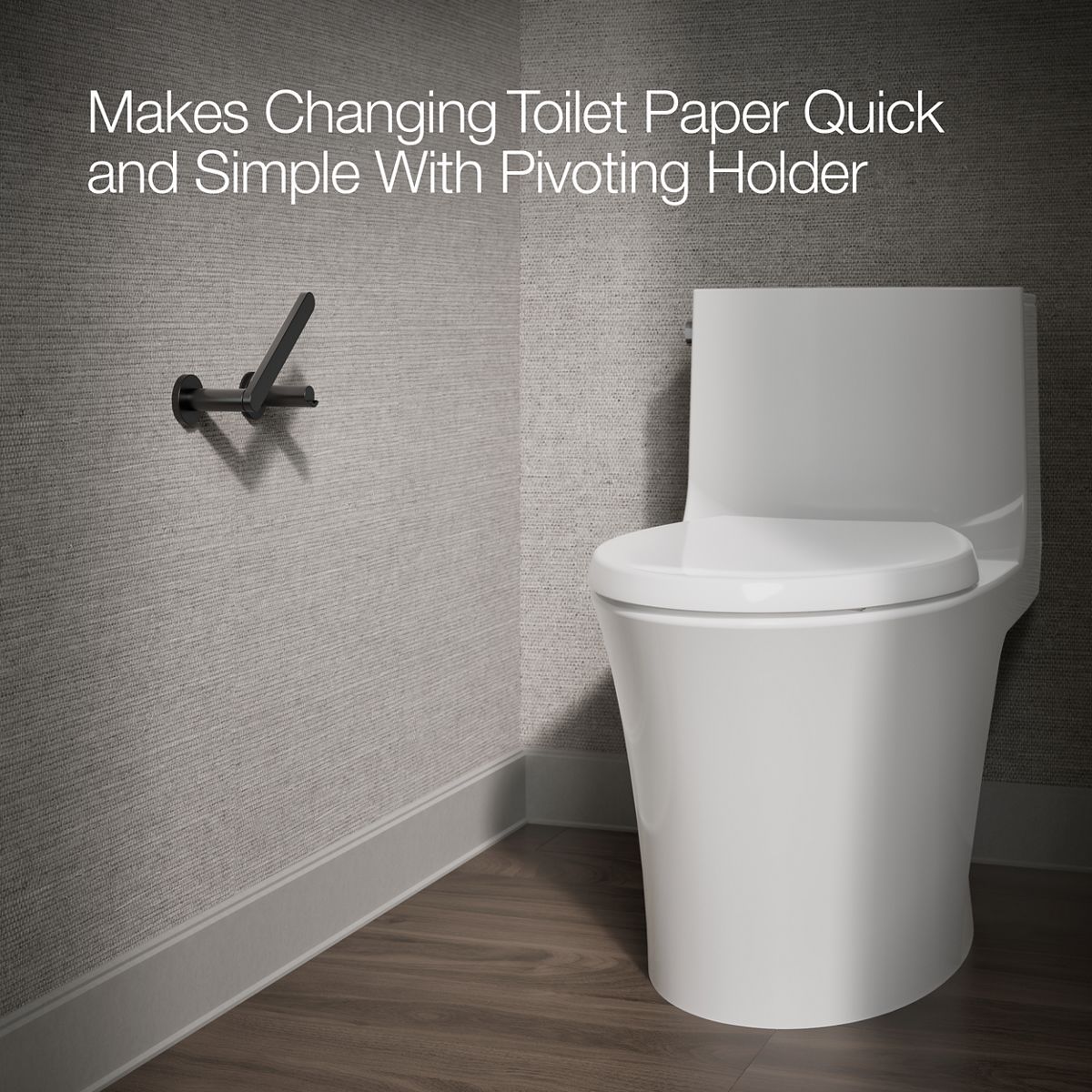 Composed Pivoting Toilet Paper Holder | K-73147 | KOHLER